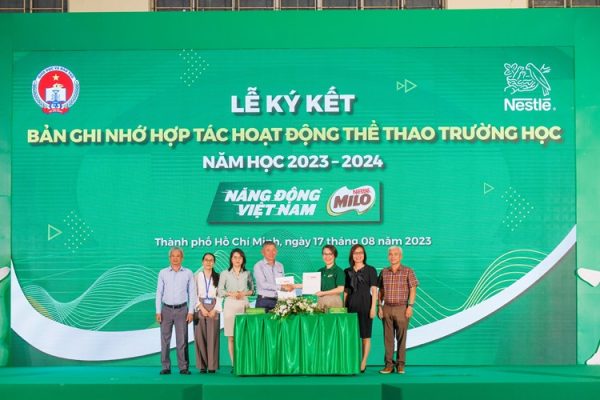 Cong ty Nestle Viet Nam nhan hang Nestle MILO va So Giao duc va Dao tao TP.HCM ky ket Thoa thuan hop tac cho nam hoc 2023 – 2024